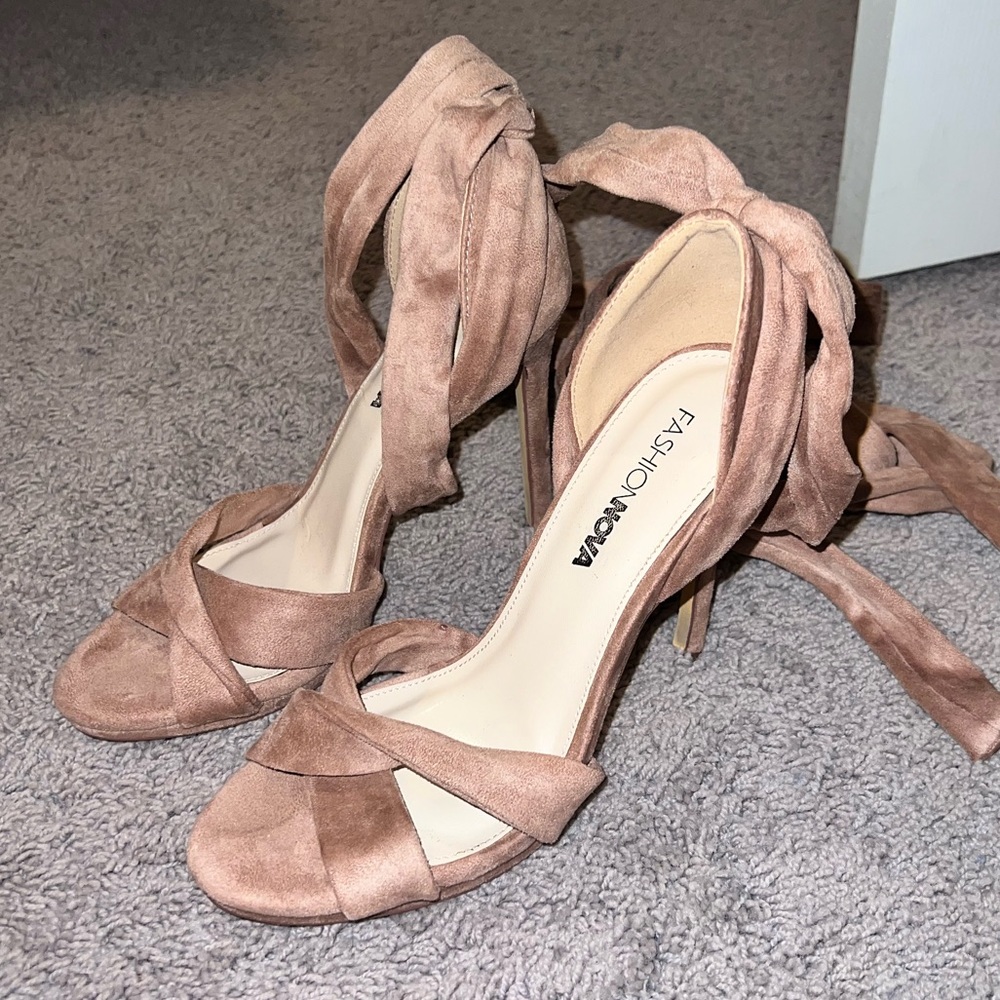 Strappy heels